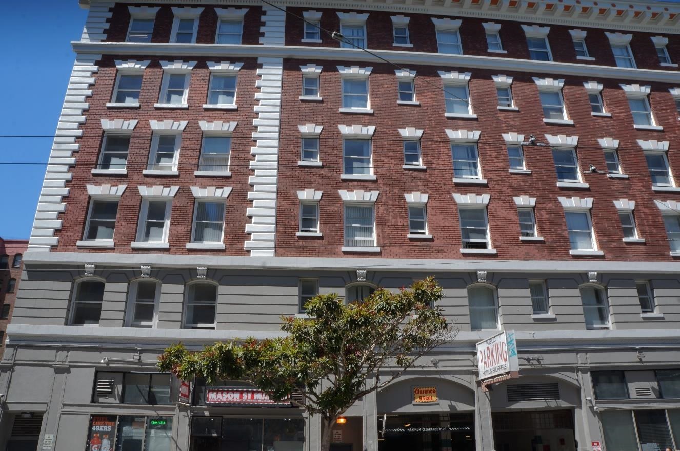 South part of building, Mason Street side, closer view of new paint and masonry rehabilitation 